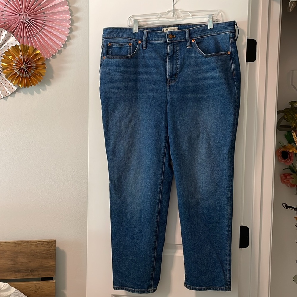 Madewell The High Waist Slim Boyfriend Jean size 16